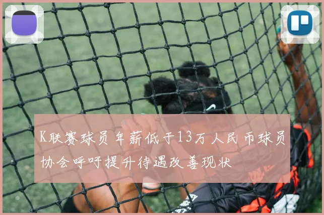 K联赛球员年薪低于13万人民币球员协会呼吁提升待遇改善现状